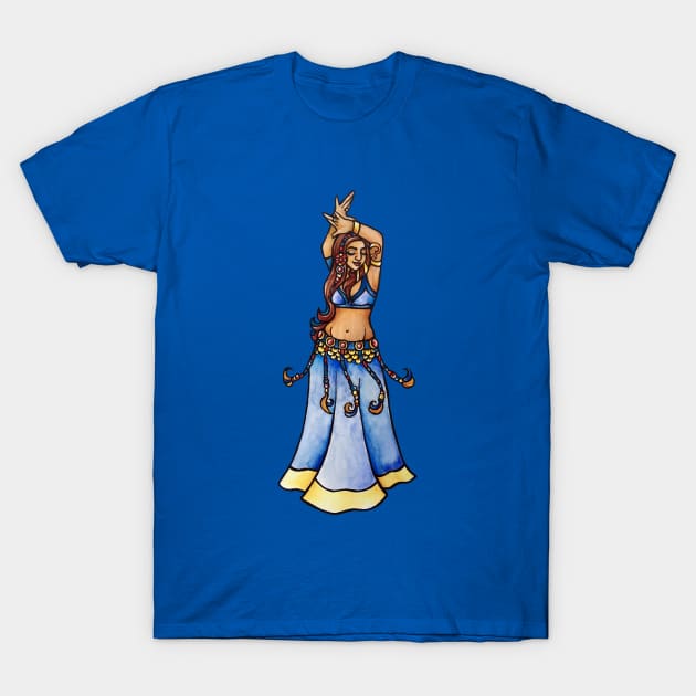 Belly Dancer Gabriela T-Shirt by bubbsnugg